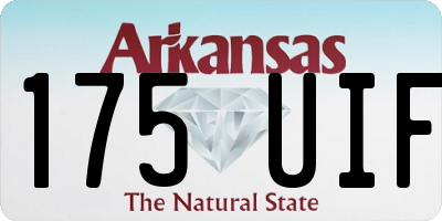 AR license plate 175UIF