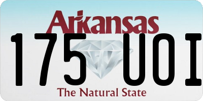 AR license plate 175UOI