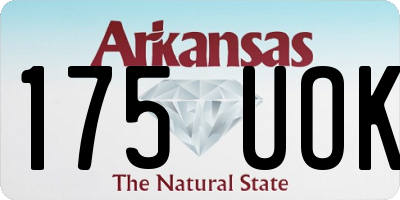 AR license plate 175UOK