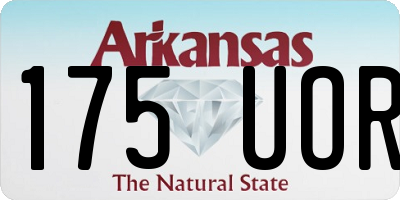 AR license plate 175UOR