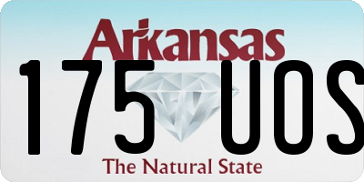 AR license plate 175UOS