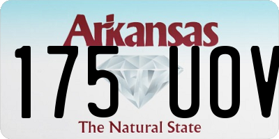 AR license plate 175UOV
