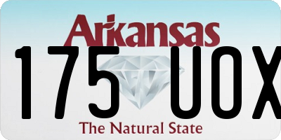 AR license plate 175UOX