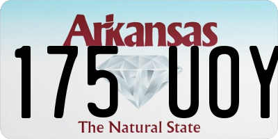AR license plate 175UOY