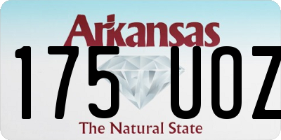 AR license plate 175UOZ