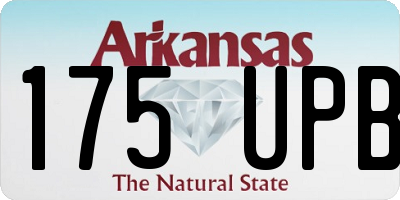 AR license plate 175UPB