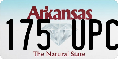 AR license plate 175UPC