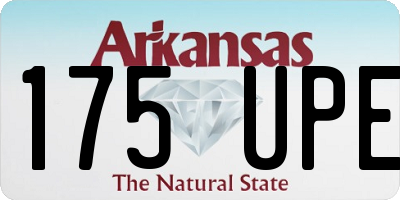 AR license plate 175UPE