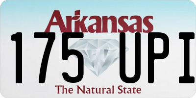 AR license plate 175UPI