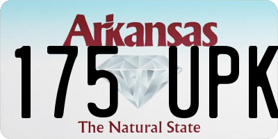 AR license plate 175UPK