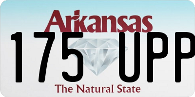 AR license plate 175UPP