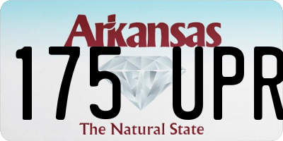 AR license plate 175UPR