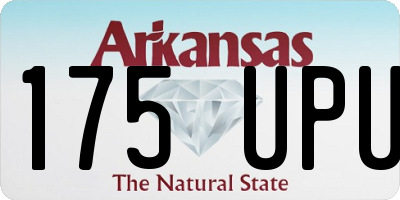 AR license plate 175UPU