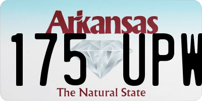 AR license plate 175UPW