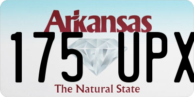 AR license plate 175UPX