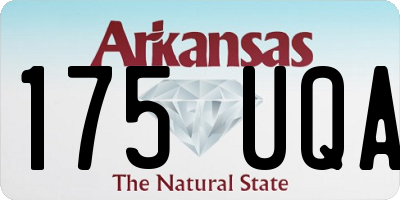 AR license plate 175UQA