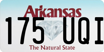 AR license plate 175UQI