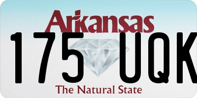 AR license plate 175UQK