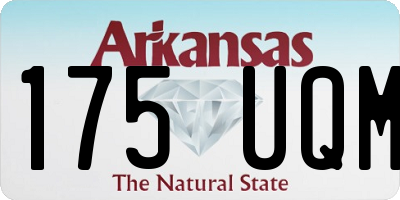 AR license plate 175UQM
