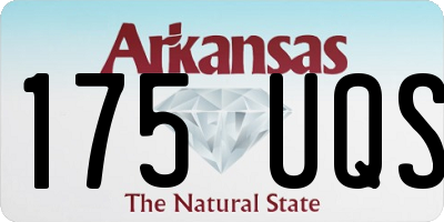 AR license plate 175UQS