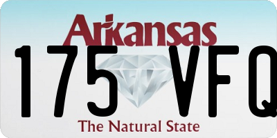AR license plate 175VFQ