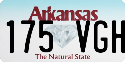 AR license plate 175VGH