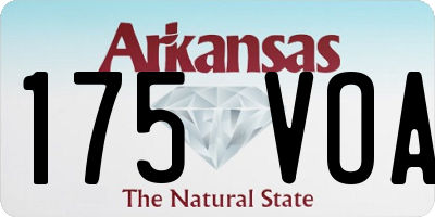 AR license plate 175VOA