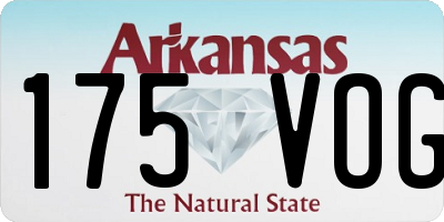 AR license plate 175VOG