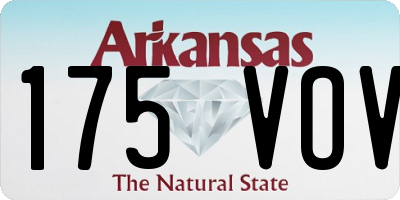 AR license plate 175VOV
