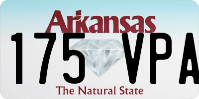 AR license plate 175VPA
