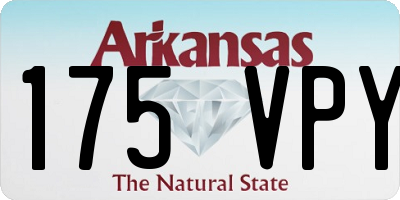 AR license plate 175VPY