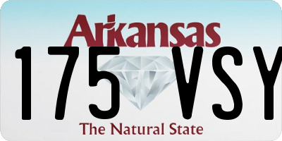 AR license plate 175VSY