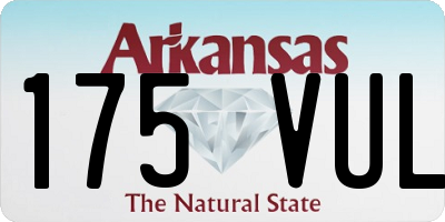 AR license plate 175VUL