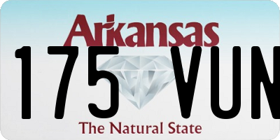 AR license plate 175VUN