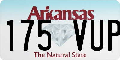 AR license plate 175VUP