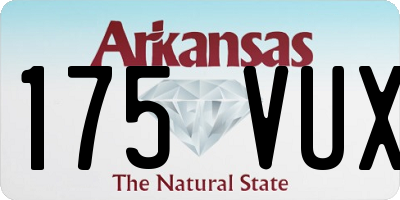 AR license plate 175VUX