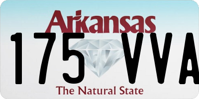 AR license plate 175VVA