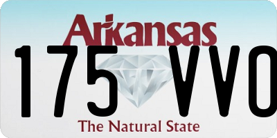 AR license plate 175VVO