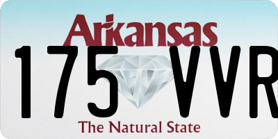 AR license plate 175VVR