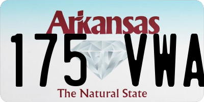 AR license plate 175VWA