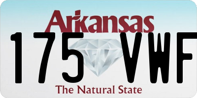 AR license plate 175VWF