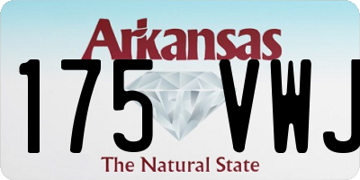 AR license plate 175VWJ