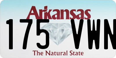 AR license plate 175VWN