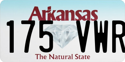 AR license plate 175VWR