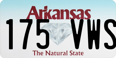 AR license plate 175VWS