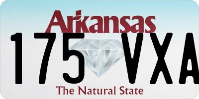 AR license plate 175VXA