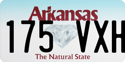 AR license plate 175VXH