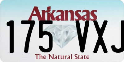 AR license plate 175VXJ