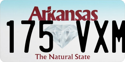 AR license plate 175VXM