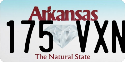 AR license plate 175VXN